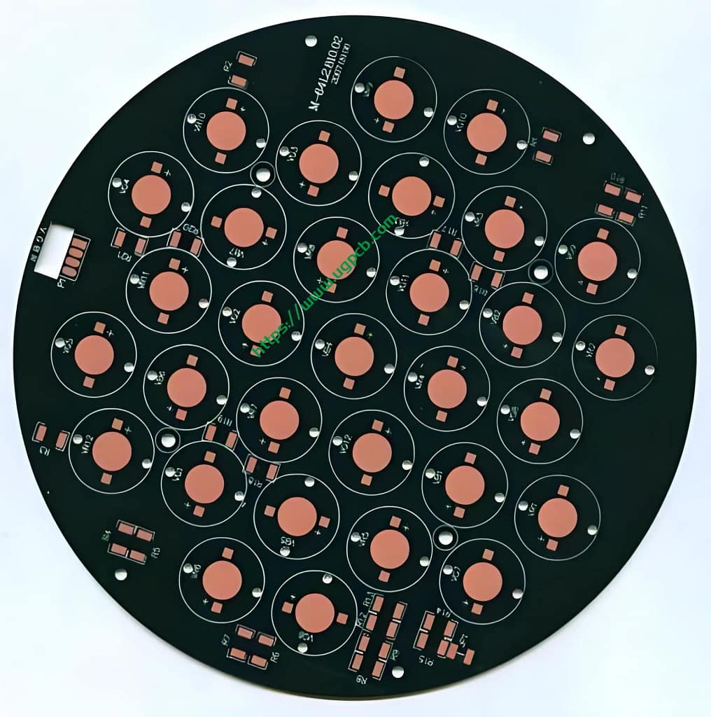 Black Single-Sided Aluminum PCB for LED Desk Lamps | Efficient Heat Dissipation
