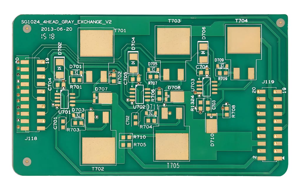 Double-sided copper PCB