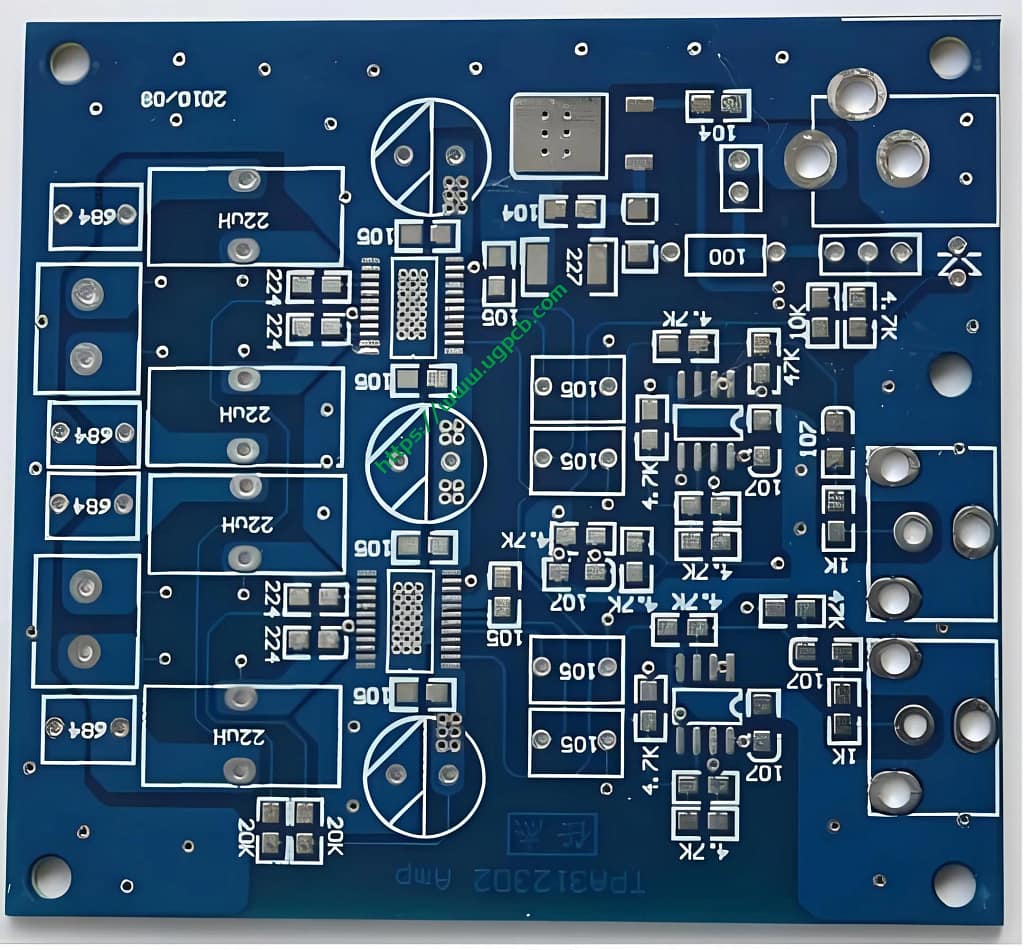 PCB de doble cara para protección de relés | FR-4, OSP, CTI600 | UGPCB