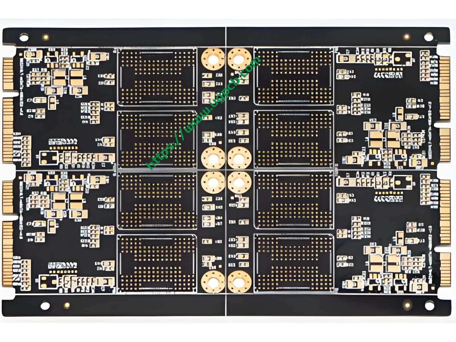 PCB con orificio ciego para dedo dorado