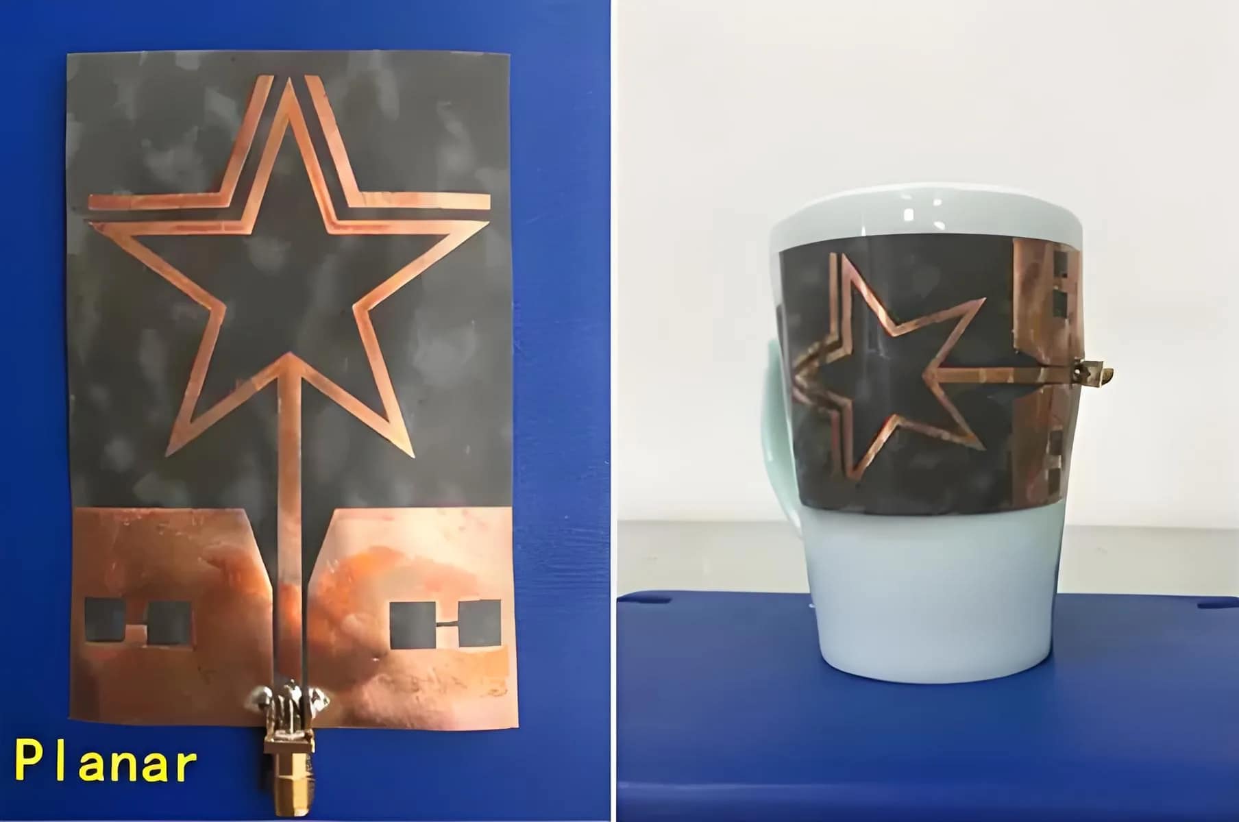 Пятиконечная гибкая антенна ПХБ звезды