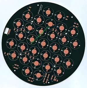 Black Single-Sided Aluminum PCB for LED Desk Lamps | Efficient Heat Dissipation