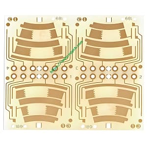 Throttle Door Sensor PCB - Ceramic Gold-Plated for Automotive Durability