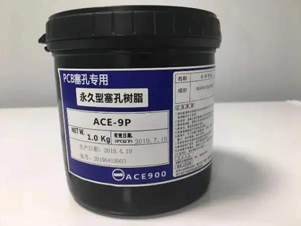 Bouchage de résine pour PCB