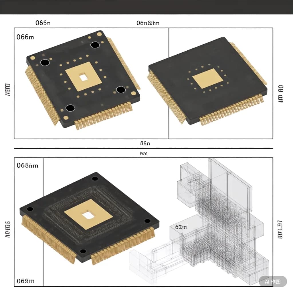 Comparative Diagram: 0603 vs 0805 Chip Component Apertures